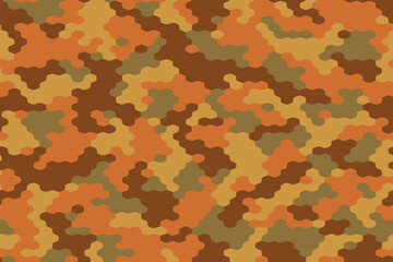 Fototapeta premium Full seamless abstract military camouflage skin pattern vector for decor and textile. Army masking design for hunting textile fabric printing and wallpaper. Design for fashion and home design.