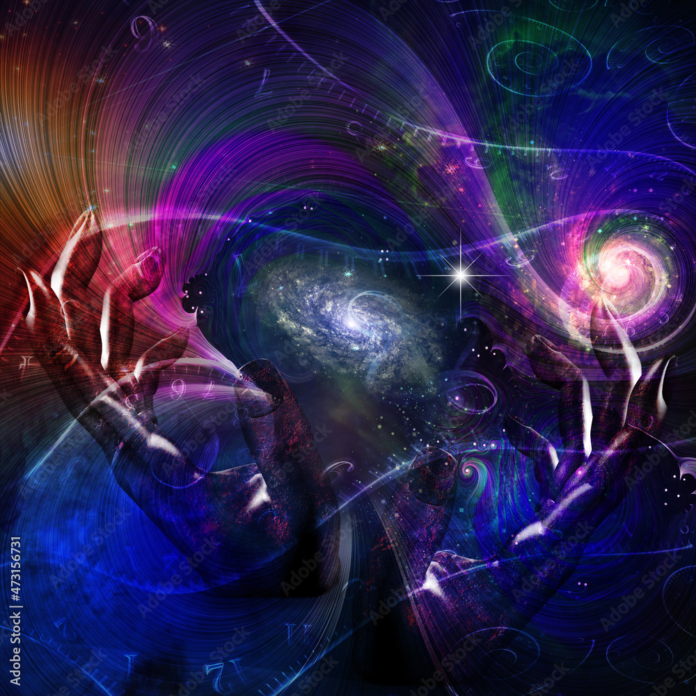 Wall mural manipulation of space and time