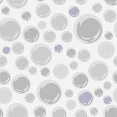 Full Seamless Circle Texture Print Pattern. Dress Fabric. White Background Vector. Design for Textile and Home Decoration. 