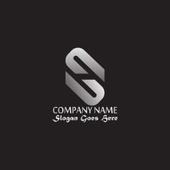 Abstract letter S logo design template