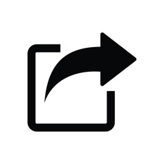 vector share icon in flat style