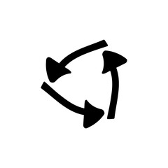 circular rotate arrows vector illustration