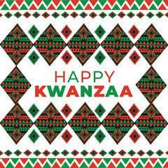 Happy kwanzaa design for social media post banner