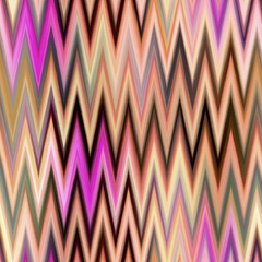 Indonesia space dyed gradient ikat pattern. Seamless colorful variegated zig zag effect. Retro 1970 s fashion fashion print background