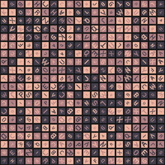 Abstract Geometric Pattern generative computational art illustration