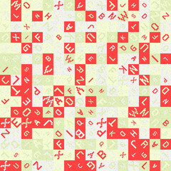 Abstract Geometric Pattern generative computational art illustration