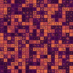 Abstract Geometric Pattern generative computational art illustration