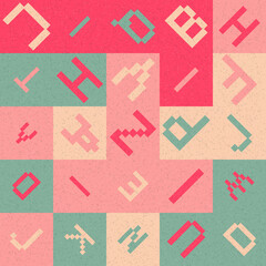 Abstract Geometric Pattern generative computational art illustration