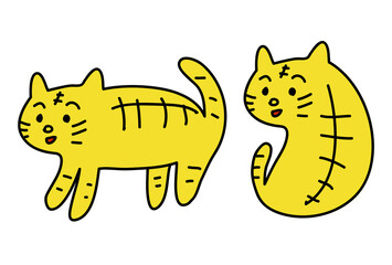 かわいい虎のイラスト