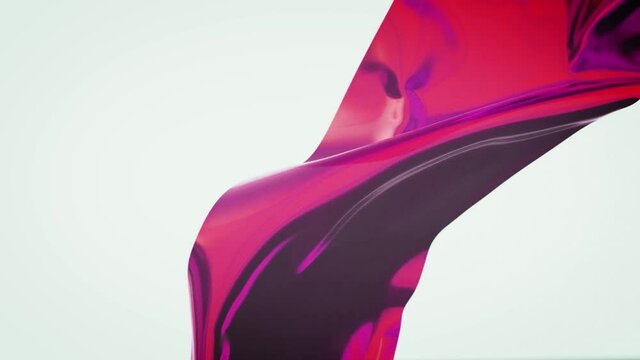 空中に舞う赤い布。3D背景
