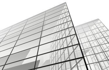 Fototapeta premium Abstract architecture 3d illustration digital drawing