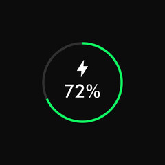 Wireless Charging Battery Energy vector illustration