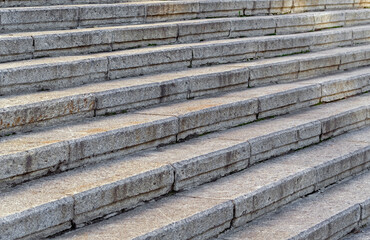 Granite stairs steps as background