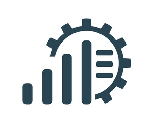 Obraz premium Vector illustration, logo, icon. Setup, optimization. Configuration.