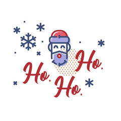 Ho Ho Ho Greeting Card