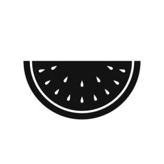 Watermelon icon.Vector illustration isolated on white background.