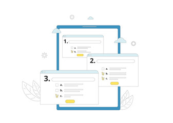 Survey. Online ansers. Quality test