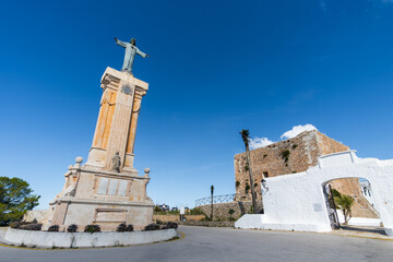 Sanctuary of Virgin of Monte Toro, the highest hill of Menorca and one of the most important spiritual places on the island, in Es Mercadal