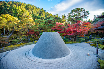 京都　慈照寺の風景　