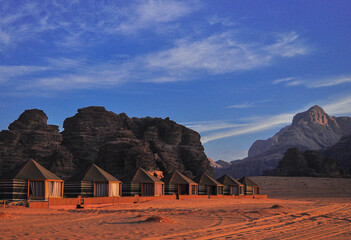 red barn in the desert