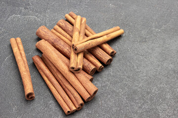 Bunch of cinnamon sticks.