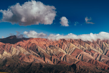 mountains and clouds