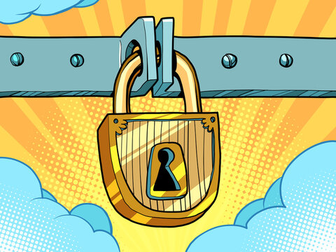 the lock and key to heaven of paradise, a religious concept of death and resurrection