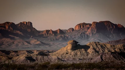 Wandcirkels Pantone 2025 Mocha Mousse Big Bend national Park, Texas  © Marco