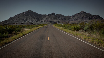 Main Park Rd. Big Bend national Park, Texas
