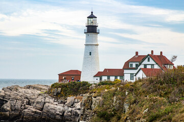 lighthouse on the coast of Maine