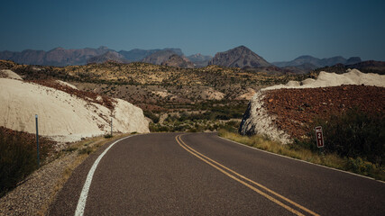 Ross Maxwell Scenic drive, Big Bend national park, Texas