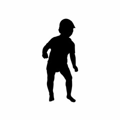 Fototapeta na wymiar a baby boy body silhouette vector