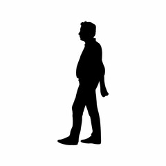a man body silhouette vector