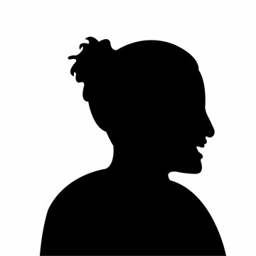 recommend clip art: a woman head silhouette vector