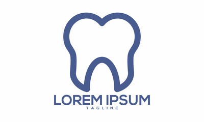 Unique dental logo Modern and minimalist vector and abstract logo