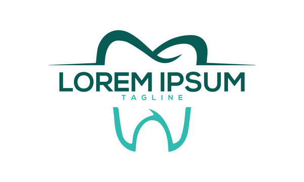 Unique dental logo Modern and minimalist vector and abstract logo