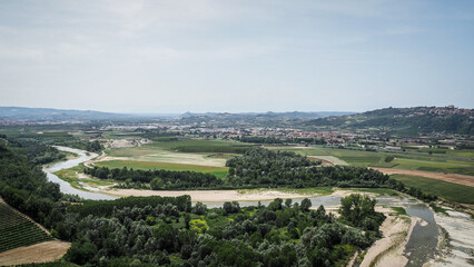 Obraz na płótnie Canvas Langhe, the famous wine region in Piedmont, Italy