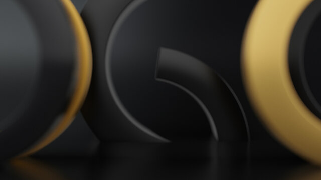 Abstract texture. 3d rendering background can be used in cover design, book design, poster, CD cover, flyer, website background for advertisement, broadcasting, presentation black and Yellow