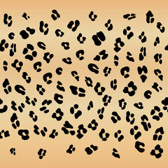 Leopard seamless yellow pattern. Leopard pattern design. Seamless ocelot pattern for wallpaper, wrapping pape, textile.