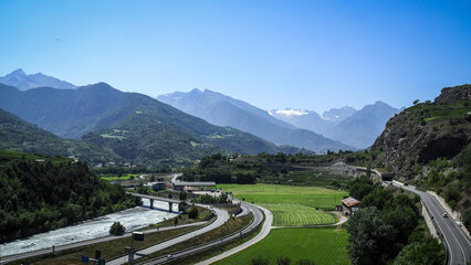 Aosta Valley, known for the iconic, snow-capped peaks the Matterhorn, Mont Blanc, Monte Rosa and...