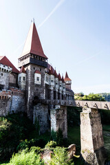 Corvin castle or Hunyad castle. Hunedoara, Romania.