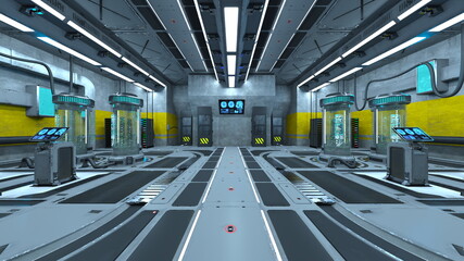 宇宙船内の風景 © tsuneomp