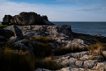 Fototapeta na wymiar Rocky ocean coast in Galicia, Spain.