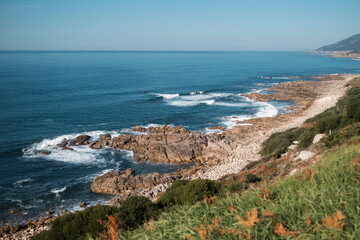 Fototapeta na wymiar The ocean coast of Galicia, Spain.