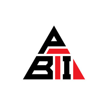 PBI triangle letter logo design with triangle shape. PBI triangle logo design monogram. PBI triangle vector logo template with red color. PBI triangular logo Simple, Elegant, and Luxurious Logo...
