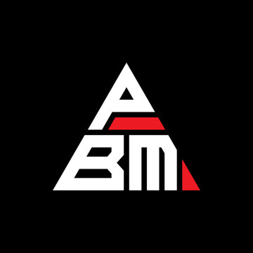 PBM triangle letter logo design with triangle shape. PBM triangle logo design monogram. PBM triangle vector logo template with red color. PBM triangular logo Simple, Elegant, and Luxurious Logo...