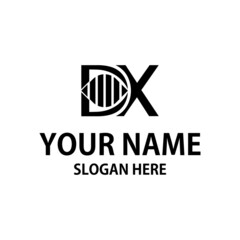 dx letter business logo design