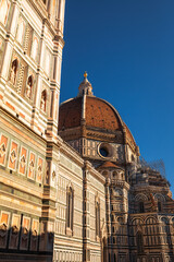 View of "Santa Maria del Fiore" cathedral in Firenze, Tuscany, Italy.