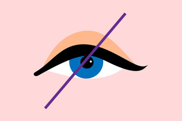 Eye- disabled signage