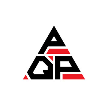 PQP triangle letter logo design with triangle shape. PQP triangle logo design monogram. PQP triangle vector logo template with red color. PQP triangular logo Simple, Elegant, and Luxurious Logo�